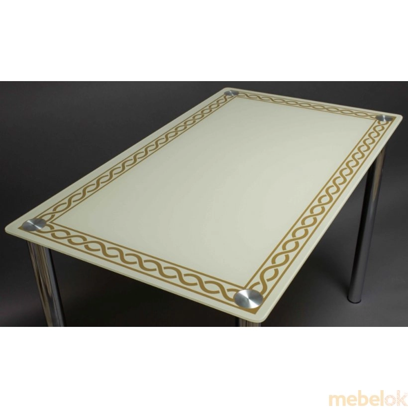 Стеклянный стол Плетенная рамка (столешница)