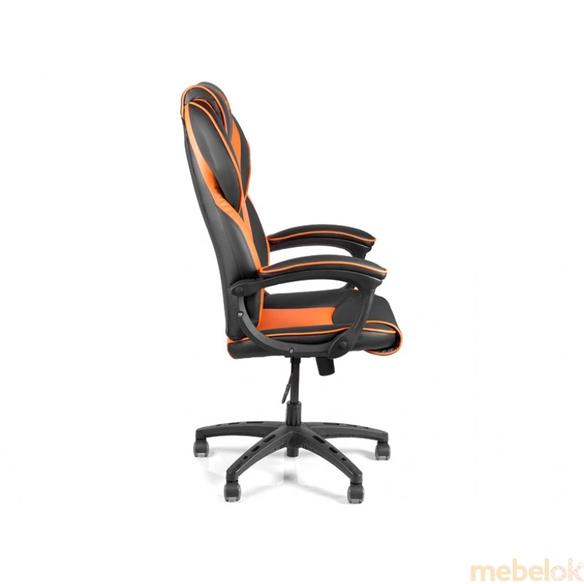 стул с видом в обстановке (Кресло геймерское Sportdrive Orange Arm-pad Tilt PA-designe BSD-05)