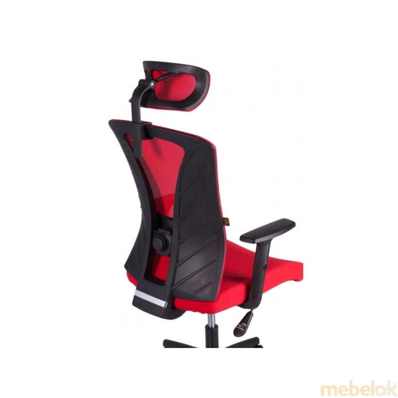 Кресло Mesh (основа черная/верх красный)