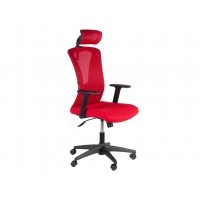 Кресло Mesh (основа черная/верх красный)