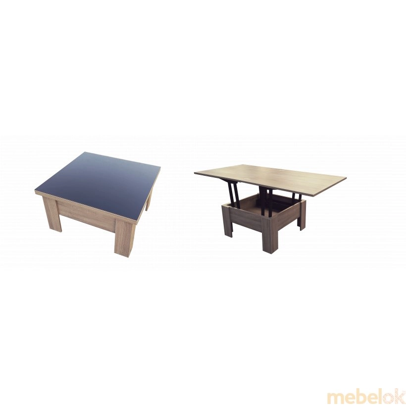 стол с видом в обстановке (Стол трансформер раскладной Сигма 43х90х90(75х180х90))