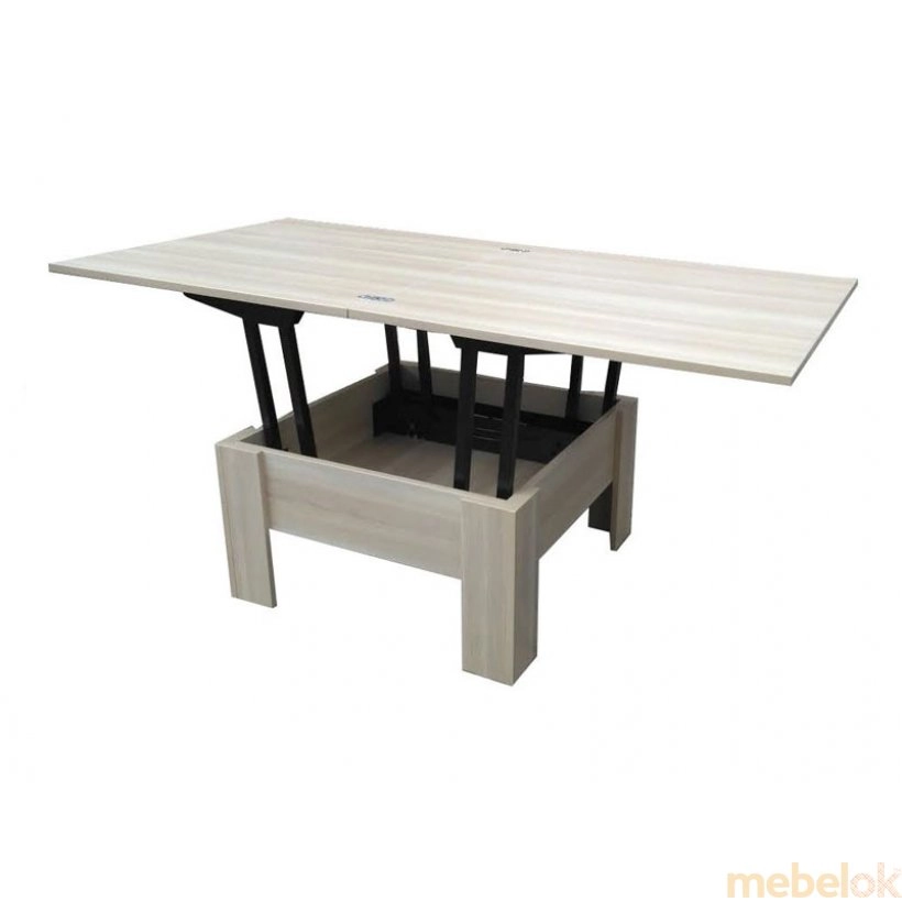 стол с видом в обстановке (Стол трансформер раскладной Сигма 43х80х80(75х160х80))