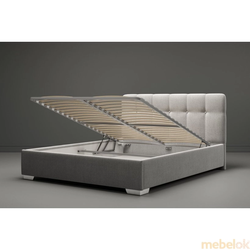 ліжко з виглядом в обстановці (Ліжко Комфорт Мелоні (металева рама) ROSTO 83/93 180x200)