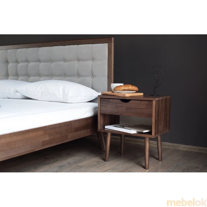 Ліжко Мадлен з підйомним механізмом 160x200 бук.