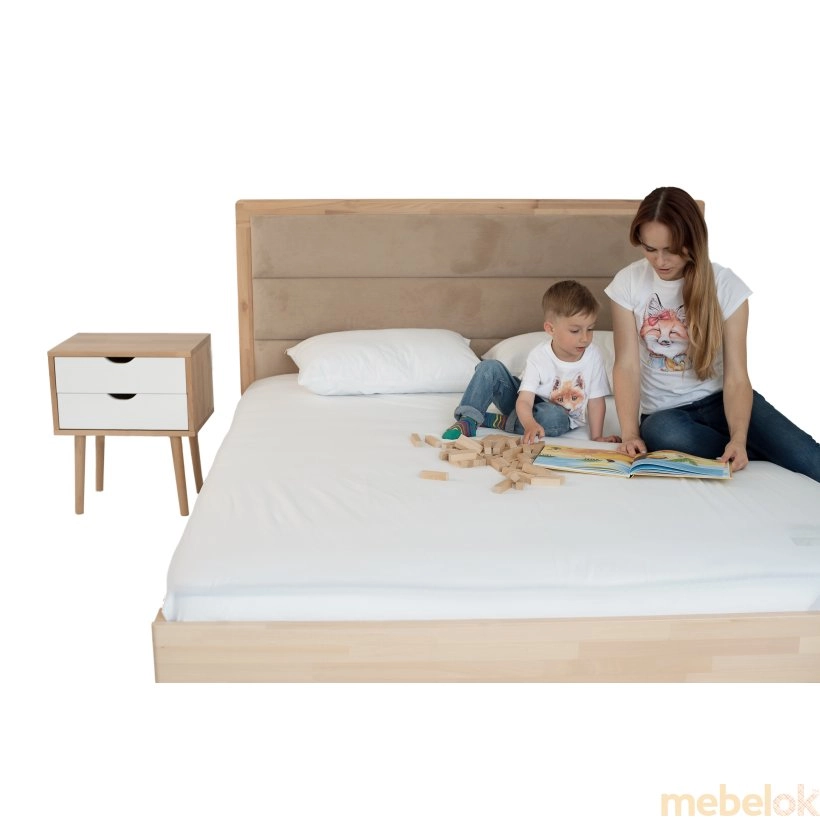 Кровать Моника с подъемным механизмом 180x200 бук