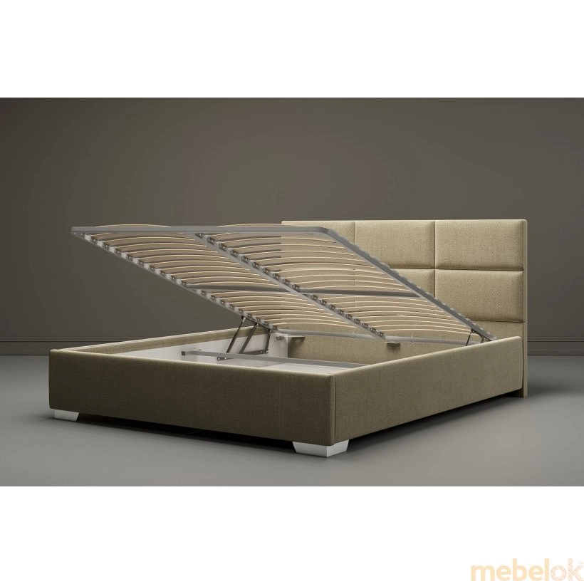 ліжко з виглядом в обстановці (Ліжко Комфорт Емма (металева рама) ROSTO 83/93 180x200)