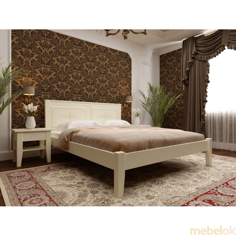 ліжко з виглядом в обстановці (Кровать Майя 90х190 без изножья)