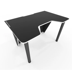 Геймерський стіл Frost-2 чорний-білий