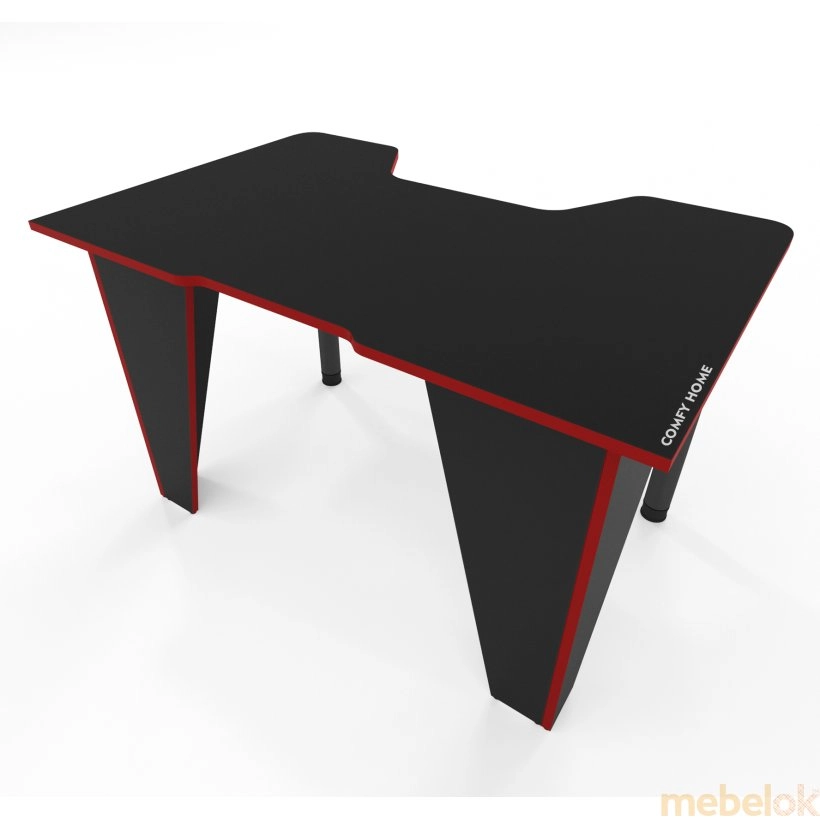 Геймерський стіл Frost-2 чорний-червоний від фабрики Comfy-home (Комфі-хоум)