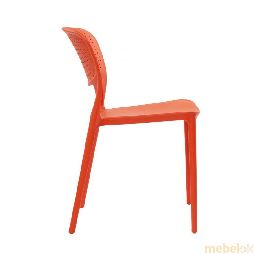 стул с видом в обстановке (Стул Spark оранжевый)