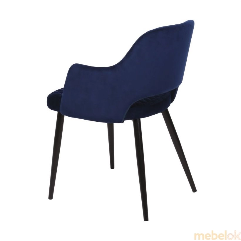 стул с видом в обстановке (Кресло Joy глубокий синий)