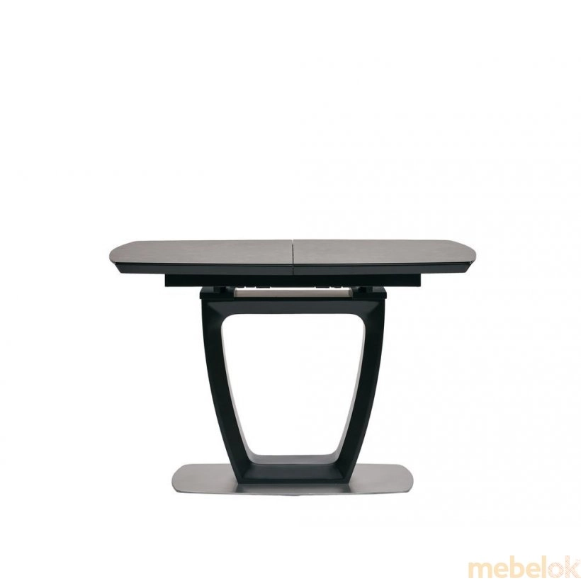 стол с видом в обстановке (Стол Ravenna 140х85 тёмно-серый)