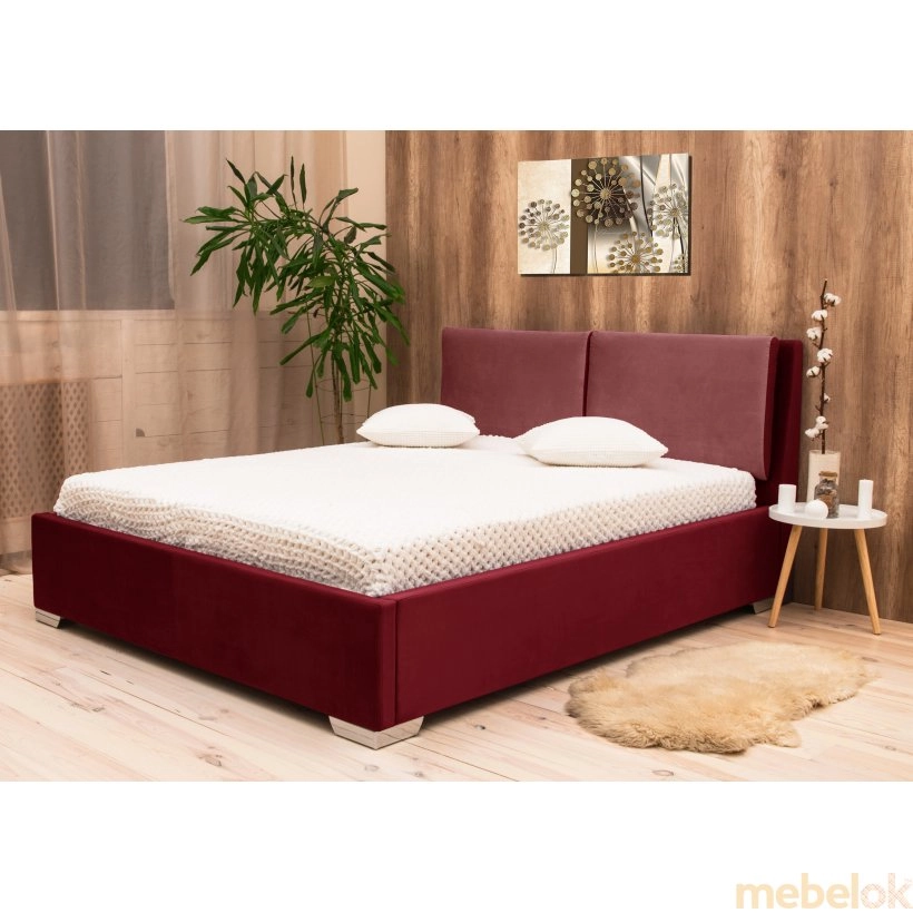 Двуспальная кровать Нели 160х200 с подъемным механизмом с другого ракурса