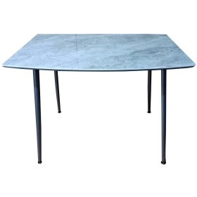 Стол кухонный нераскладной керамика с МДФ серый глянец  DT 8201
