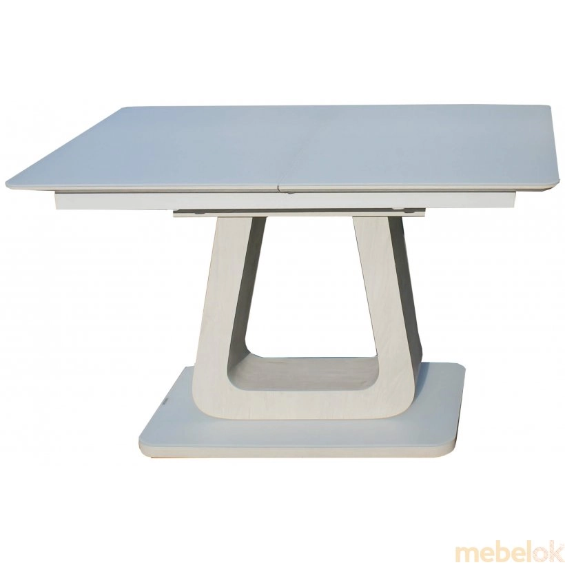 стіл з виглядом в обстановці (Стол обеденный DT 8104 белый дуб сатин)