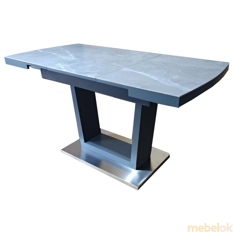 Стол обеденный раскладной керамика с МДФ серый  DT 8073 small от фабрики DAO SUN (Дао Сан)