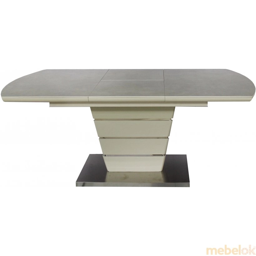 стіл у Дніпрі з виглядом в обстановці (Стіл DT 8103 кераміка/МДФ шампань 140-190х90х76)