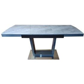 Стол обеденный раскладной керамика с МДФ серый глянец  DT 8073