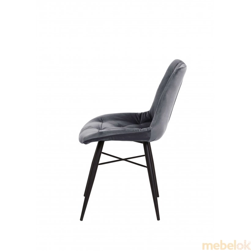 стілець з виглядом в обстановці (Стілець UDC 8196 сіро-коричневий)