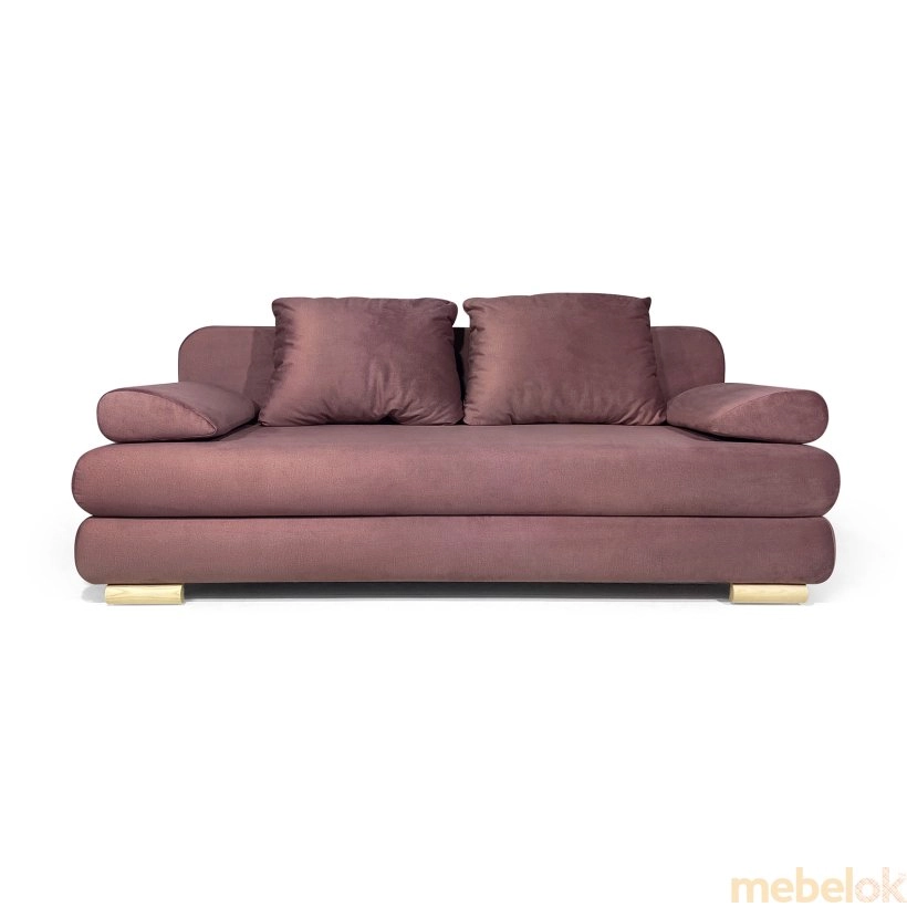диван с видом в обстановке (Диван-кровать прямой basic NIKOS)