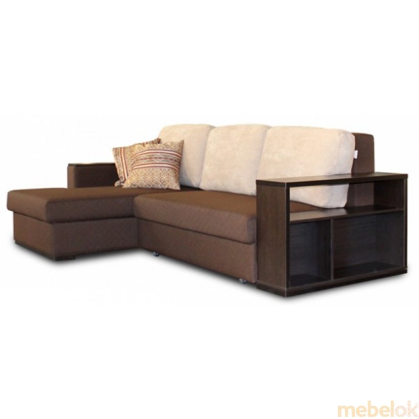 диван с видом в обстановке (Угловой диван-кровать Квадро (Quadro) basic)
