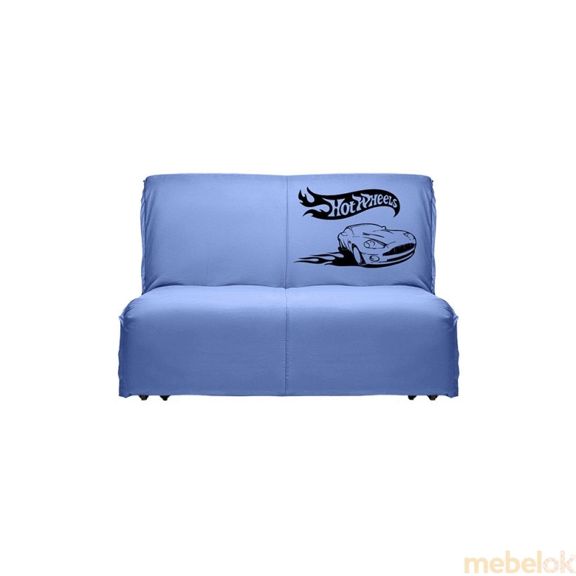 диван с видом в обстановке (Диван-кровать прямой FUSION A 130)