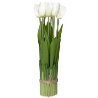 Штучний букет Тюльпан 10 штук 36 см білий