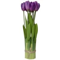 Штучний букет Тюльпан 10 штук 36 см фіолетовий