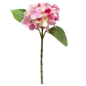 Штучна квітка Гортензія 42 молочно-рожева