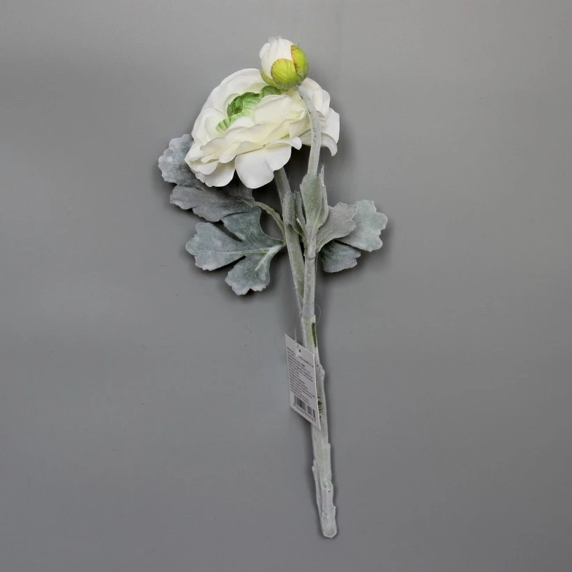 Искусственный цветок Лютик 35 белый от фабрики Devilon (Девилон)
