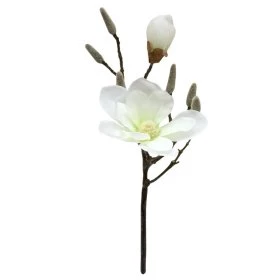 Искусственный цветок Магнолия 45 белый