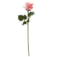 Искусственный цветок Роза 53 розовый