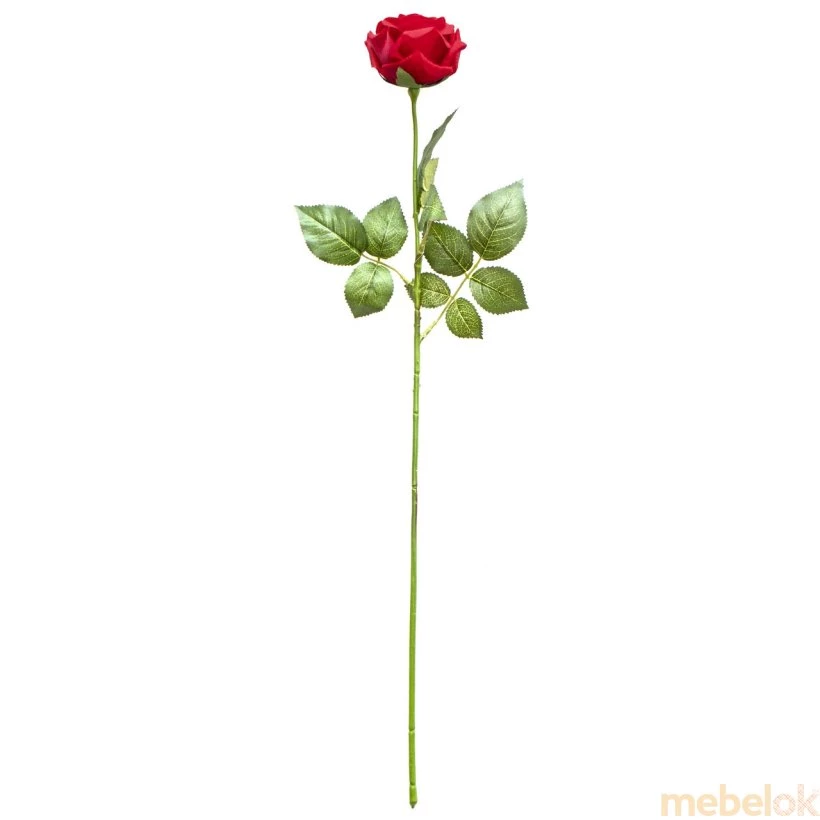 Штучна квітка Троянда 64 червона