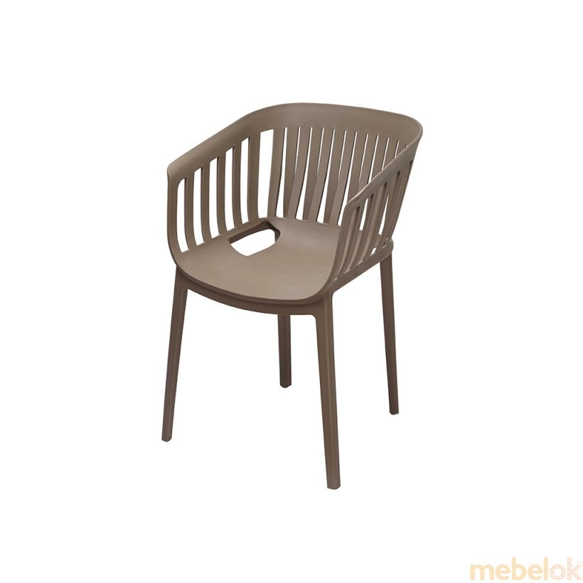 Кресло Патио пластик серый