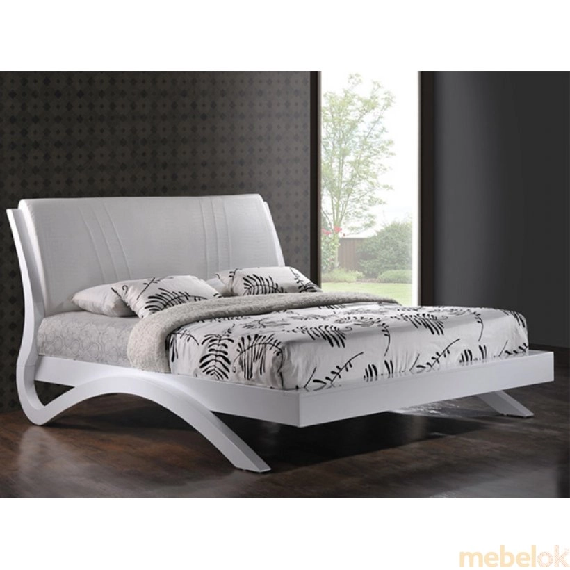 Кровать Эвита 160х200  (белый глянец)
