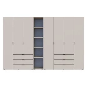 Распашной шкаф для одежды Doros Гелар с Этажеркой Кашемир 3+4 ДСП 309.4х49.5х203.4 (80737653)