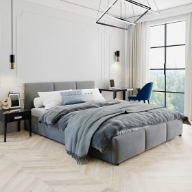 Кровать Мона 160x200 Серый