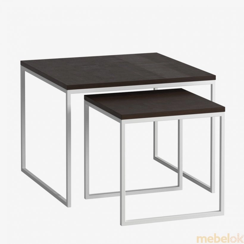 стол с видом в обстановке (Комплект столиков 60+40)