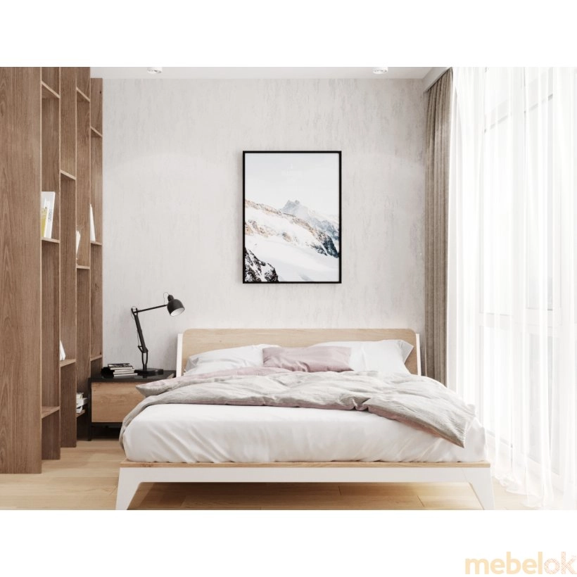 кровать с видом в обстановке (Кровать Lagertha 160х200)