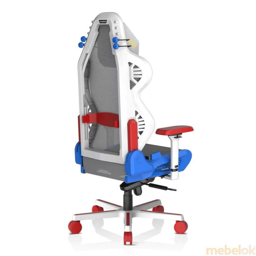 стілець з виглядом в обстановці (Крісло Air PRO AIR-R1S-WRB.G-B3-NVF біло-синьо-червоно-жовте)