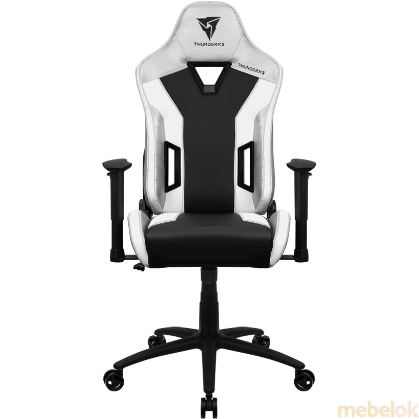 Крісло для геймерів ThunderX3 TC3 All White з іншого ракурсу