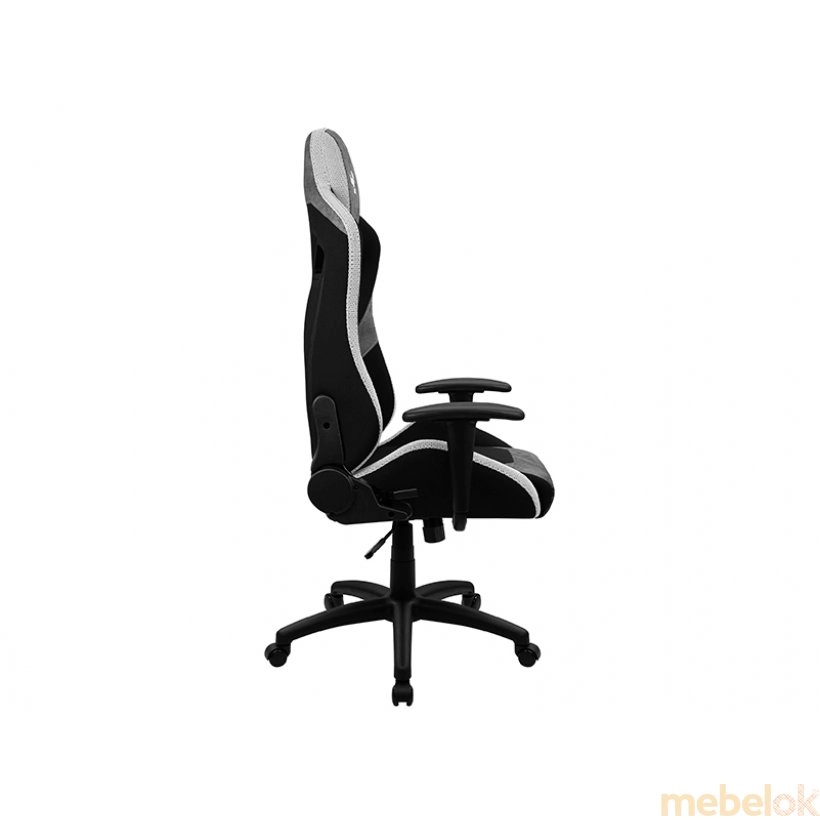 стул с видом в обстановке (Кресло для геймеров COUNT Stone Grey)