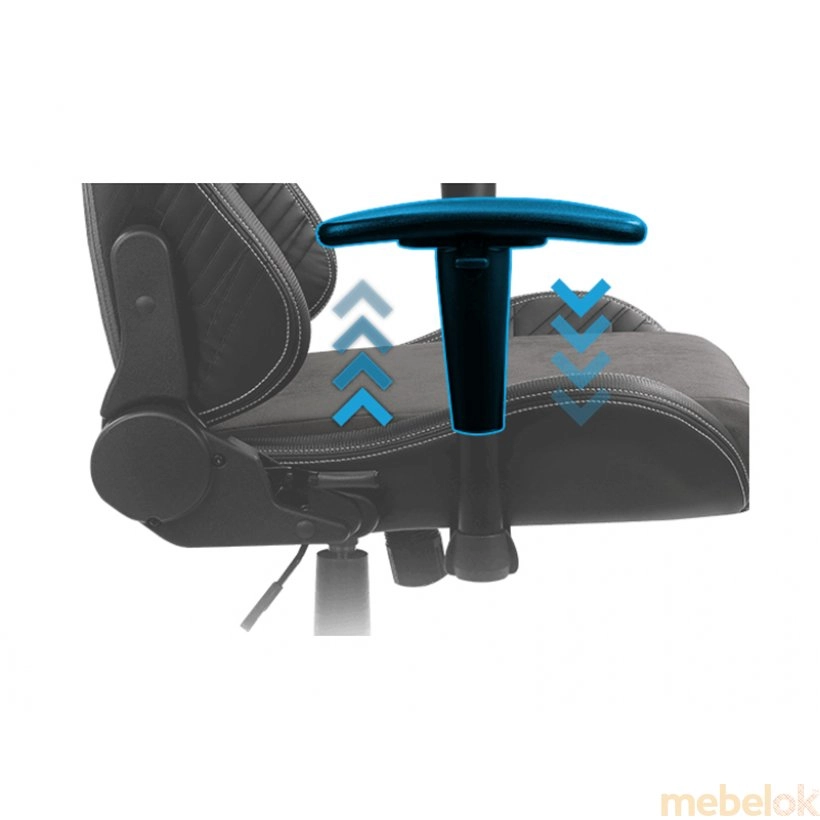 Кресло для геймеров KNIGHT Steel Blue