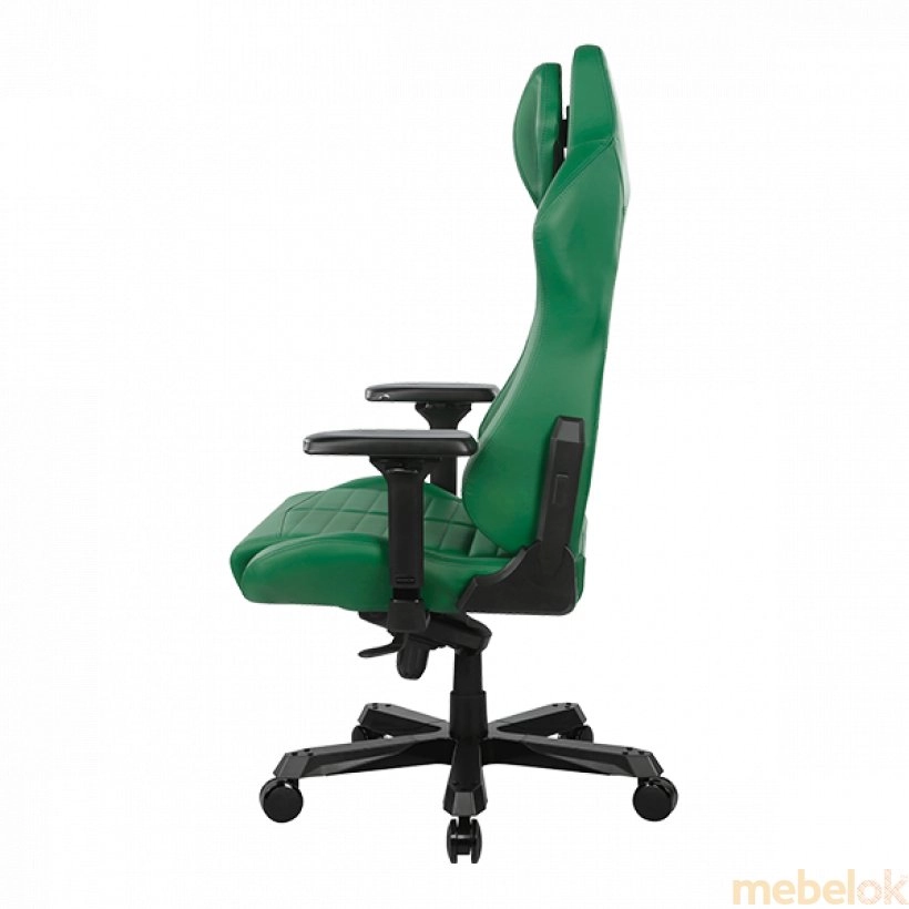 стілець з виглядом в обстановці (Крісло для геймерів DXRACER MASTER Max DMC-I233S-E-A2 зелене)