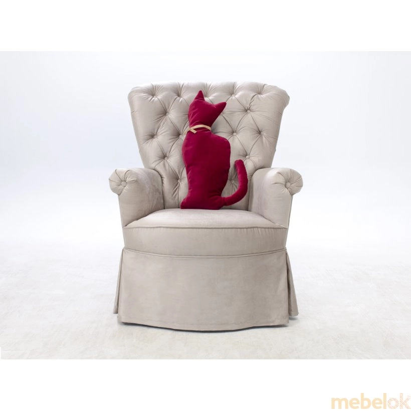 Подушка-іграшка Кішка Ред-велюр 30х50 від фабрики Екмі-мебель (Ekmi-mebel)
