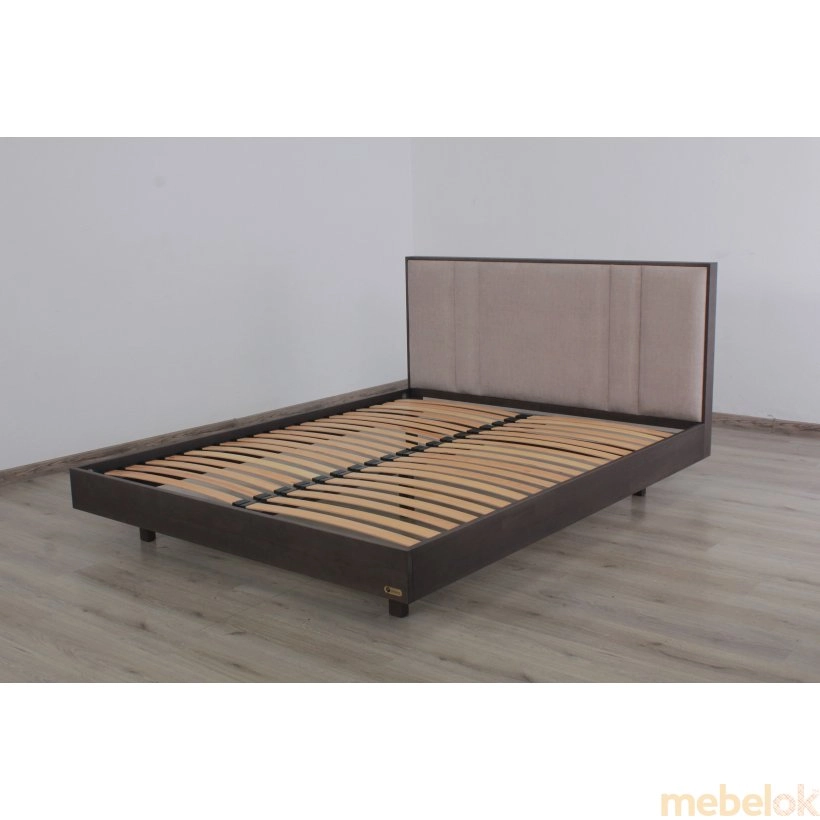 Ліжко Ейдан 160x200 сіро-коричневий від фабрики Елегант (Elegant)