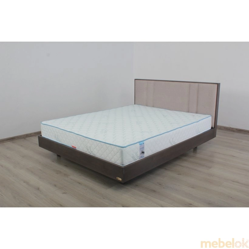 ліжко з виглядом в обстановці (Ліжко Ейдан 160x200 сіро-коричневий)