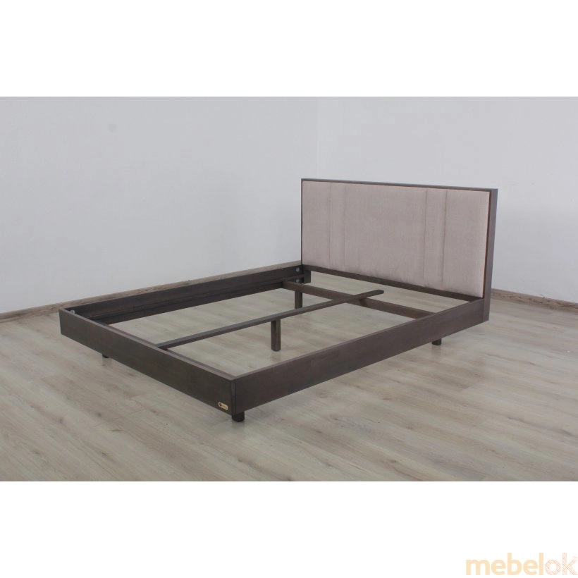 Ліжко Ейдан 160x200 сіро-коричневий з іншого ракурсу