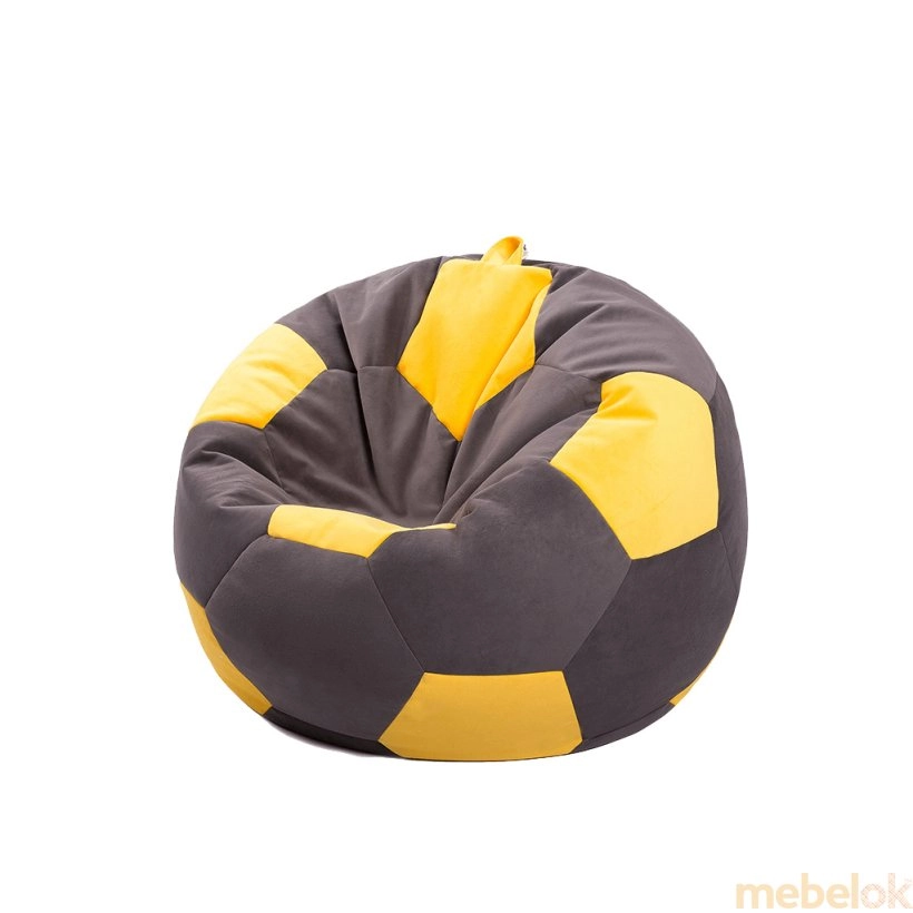 Кресло-мяч коричнево-желтое