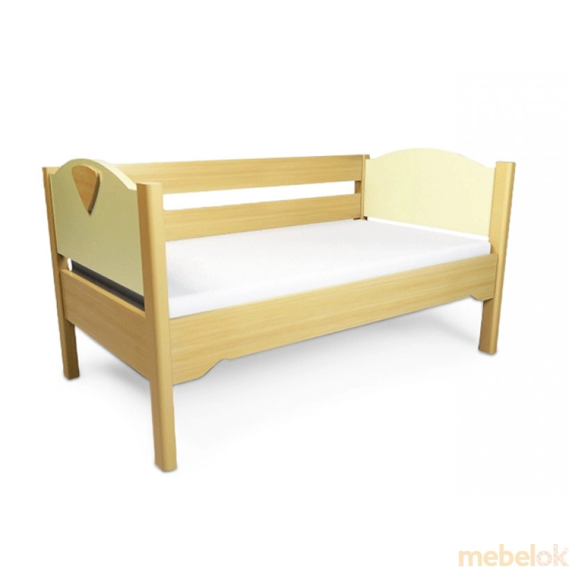 кровать с видом в обстановке (Кровать детская с ограждением Эльф 70х140)